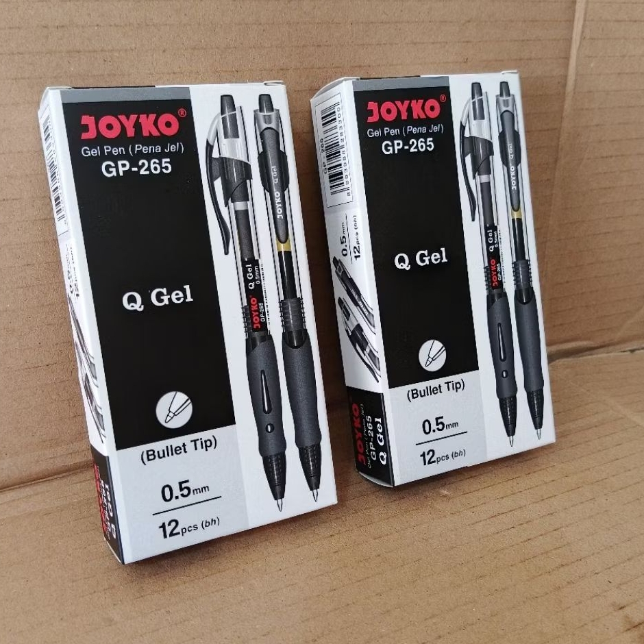 

1 Pak Pulpen Joyko Q Gel GP 265 isi 12 Pcs HITAM