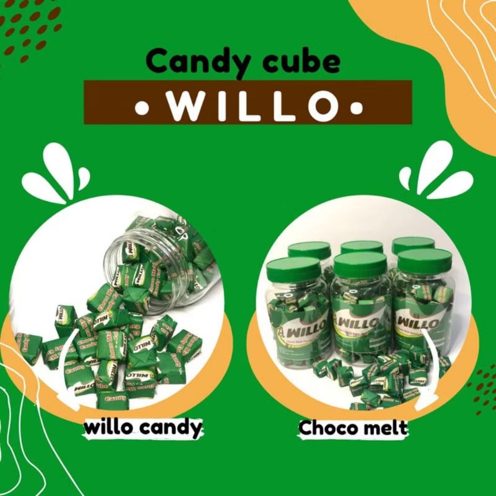 

PERMEN WILLO/AWHILLO CUBE 1 TOPLES ISI 60PCS