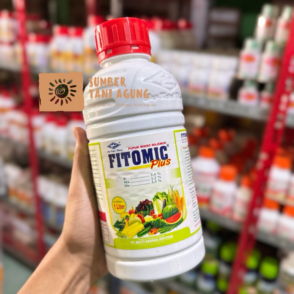 FITOMIC PLUS 1 Liter - Pupuk Mikro FITOMIC PLUS Isi 1 Liter Kemasan Baru - CAP KAPAL TERBANG