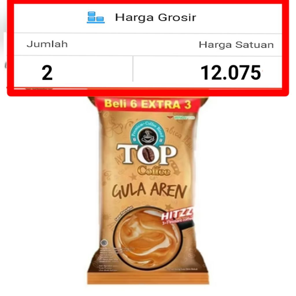 

TOP GULA AREN HITZZ 9 sachet (exp 2027)
