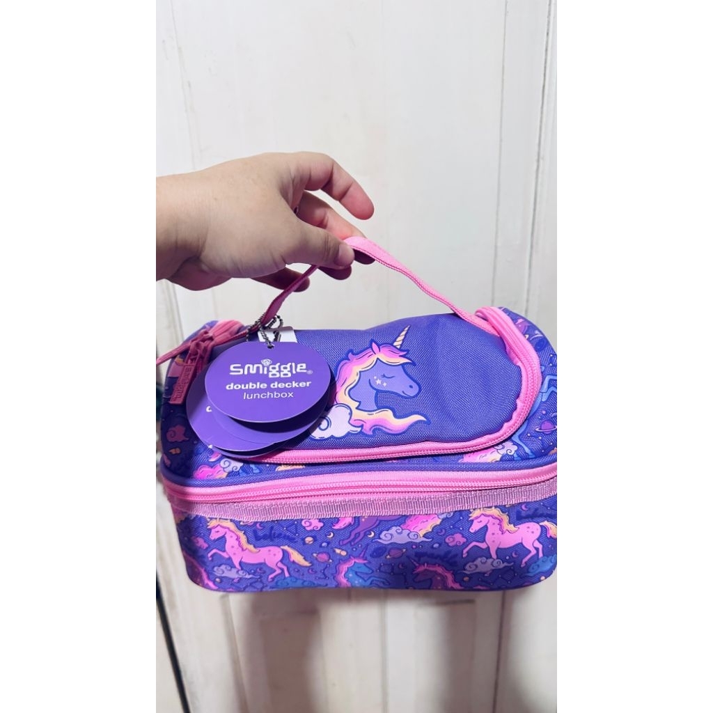 Tas Bekal Smiggle Unicorn purple