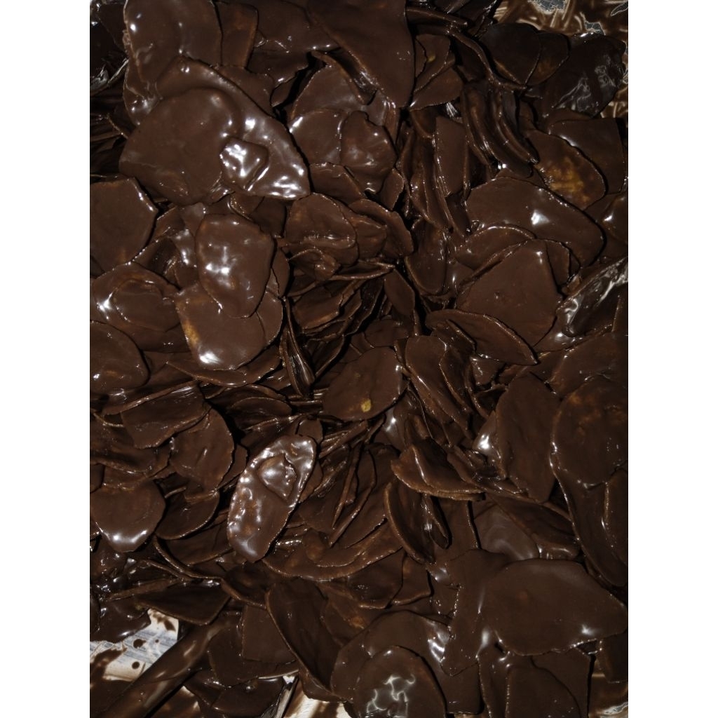 

[1kg ] Kripik pisang coklat crunchy- cemilan lumer viral