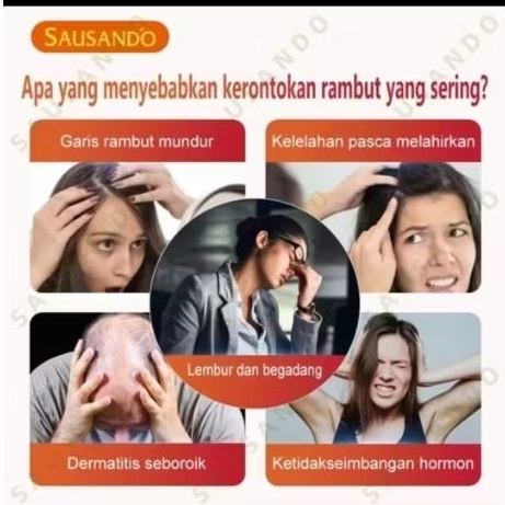 SAUSANDO suplemen perawatan rambut anti rontok
