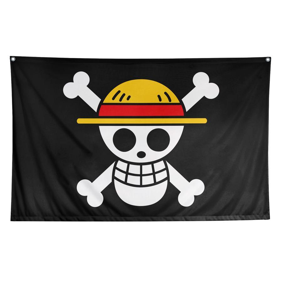Nazhifa Printing - Bendera One Piece - Poster Kain Bendera One piece, Luffy Jolly Roger untuk Pengge