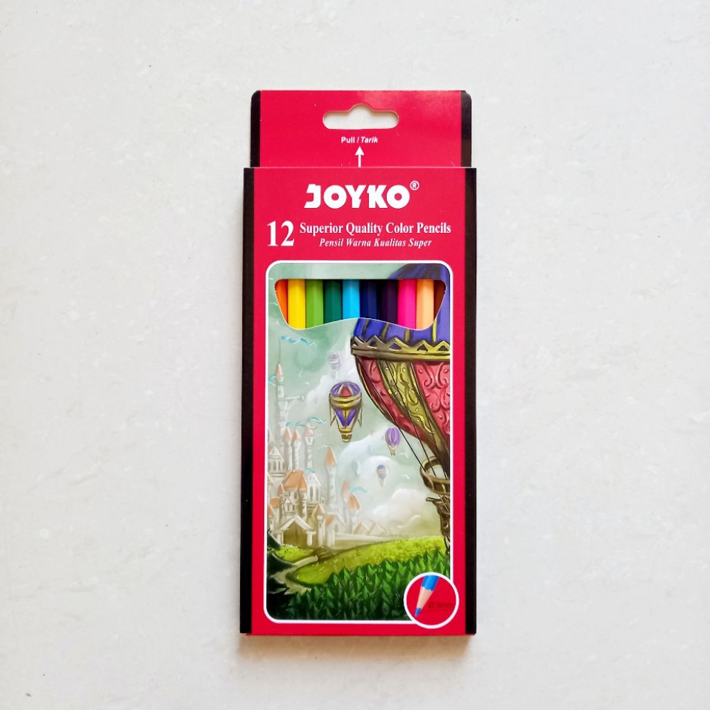 

[ 12 WARNA MURAH ] Pensil Warna Panjang Color Pencil Joyko CP - 100