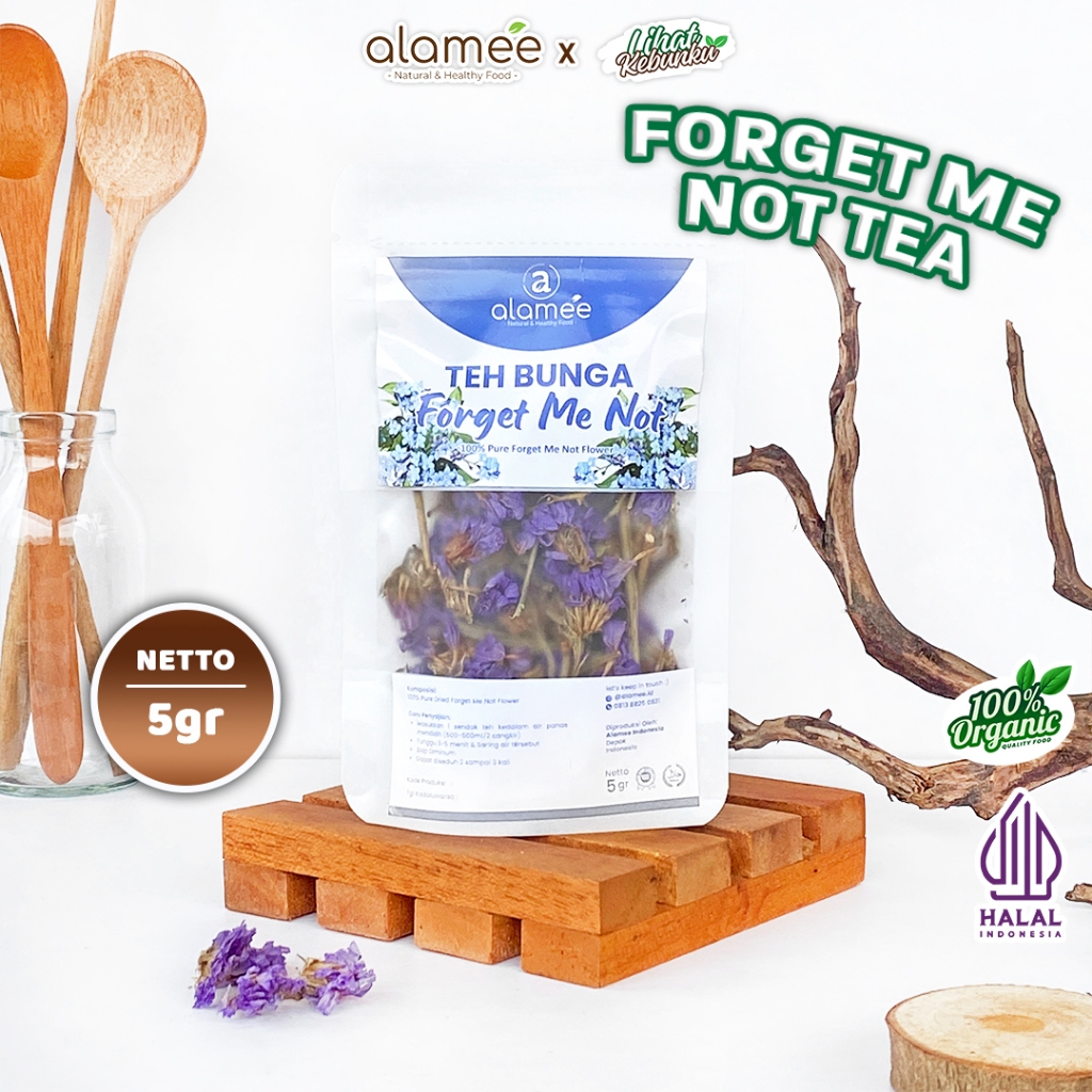 

ALAMEE Teh Bunga Forget Me Not Flower Tea Organik Kering Dried Alami Herbal Asli 5 Gr LIHAT KEBUNKU