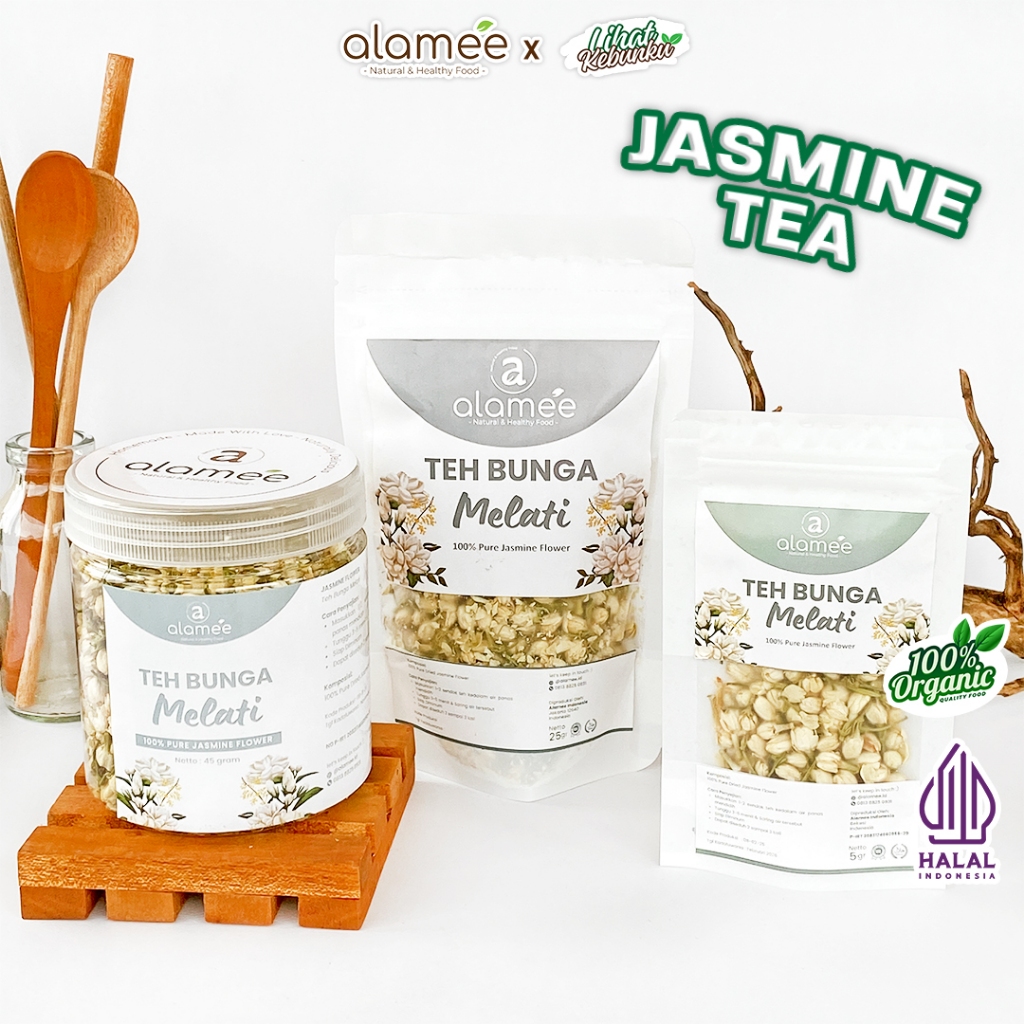 

ALAMEE Teh Bunga Jasmine Tea Flower Melati Organik Jasmin Herbal Kering Dried LIHAT KEBUNKU