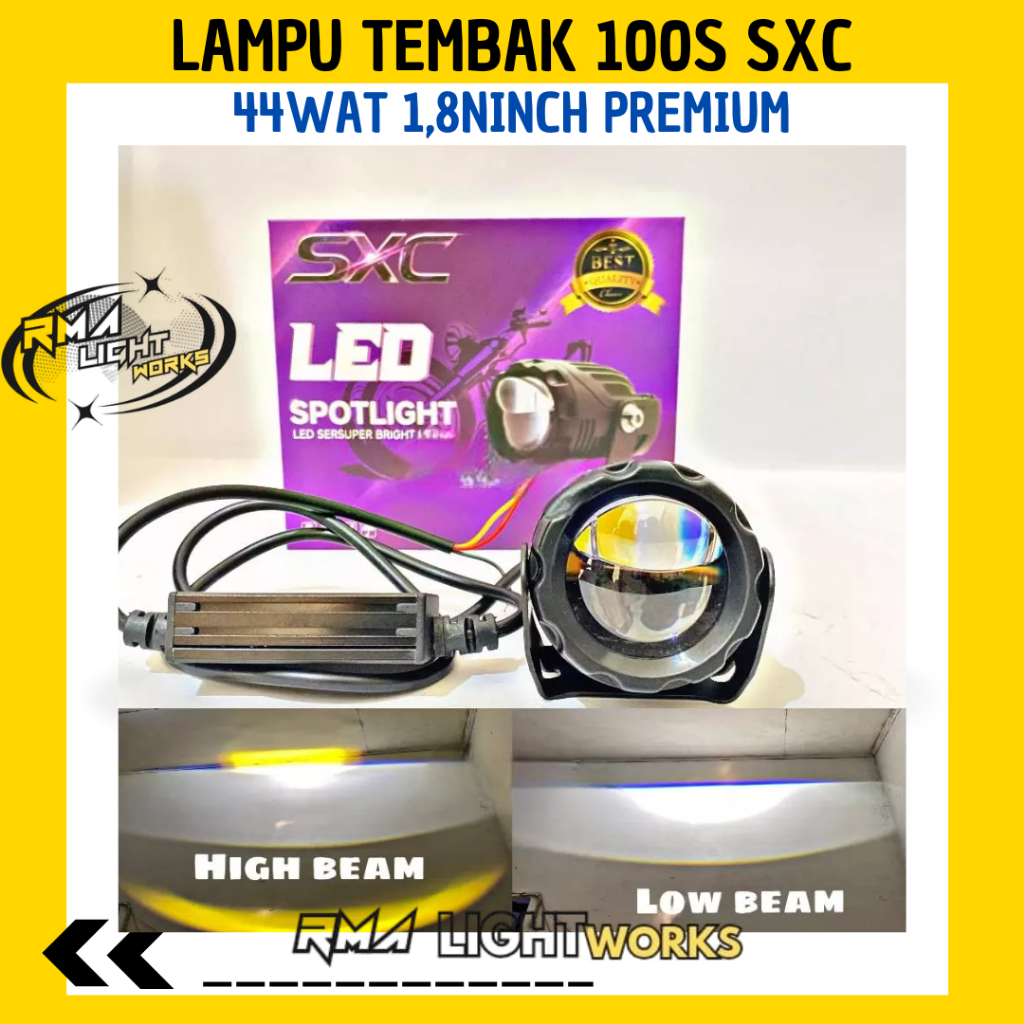 SXC Lampu Tembak 44Wat LED Spotlight Super Bright