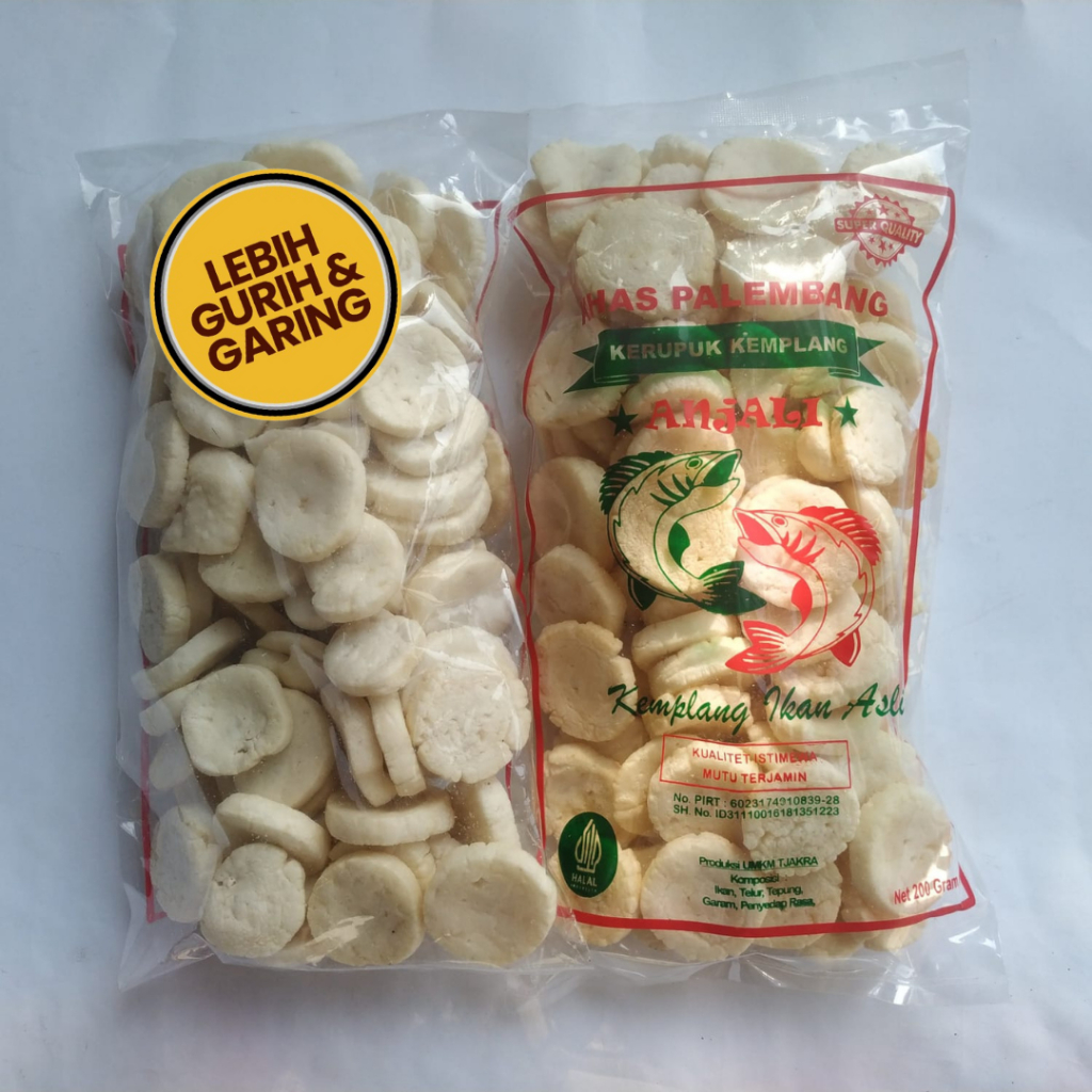 

Krupuk Khas Palembang Kemplang Ikan Asli Bentuk Koin Ukuran Mini Kualitas No 1 Super