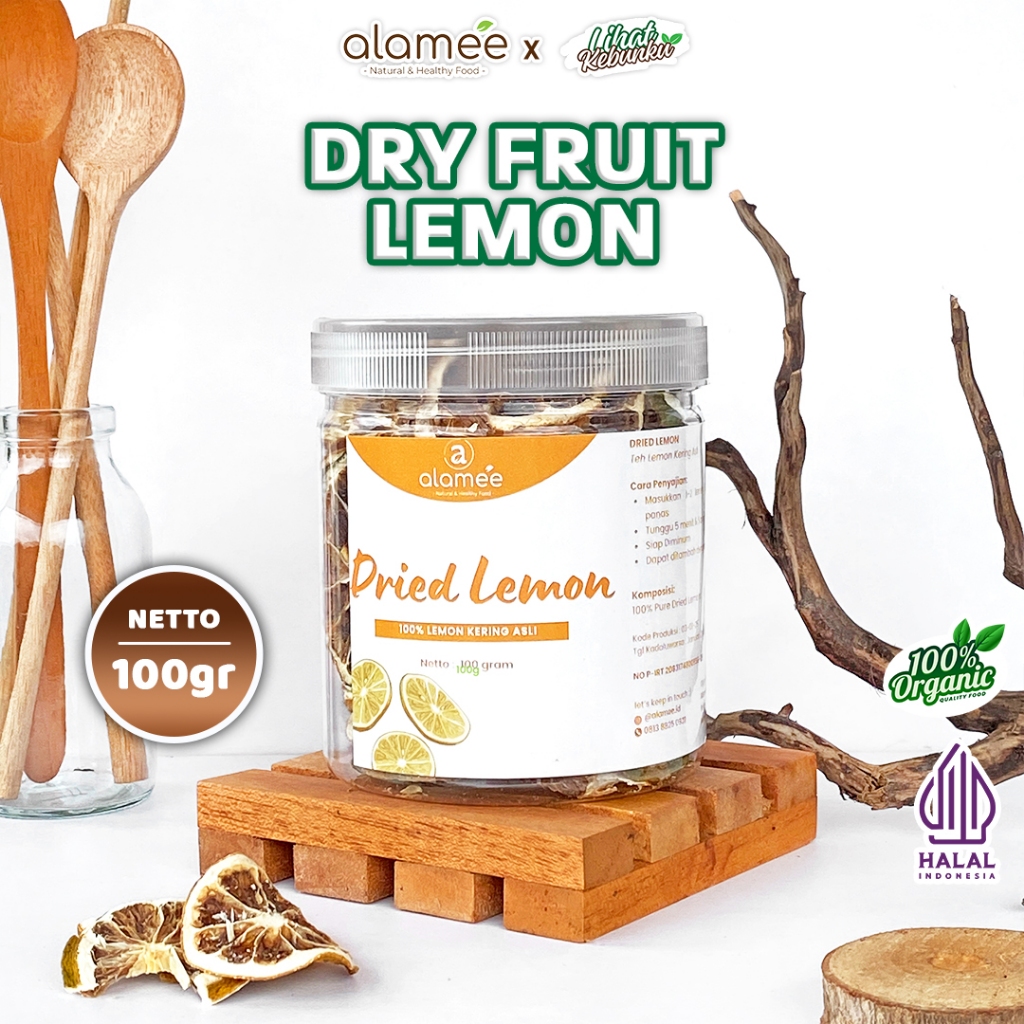 

ALAMEE Dried Lemon Tea Kering Slice Teh Herbal Iris Organik Minuman Herbal 100gr LIHAT KEBUNKU