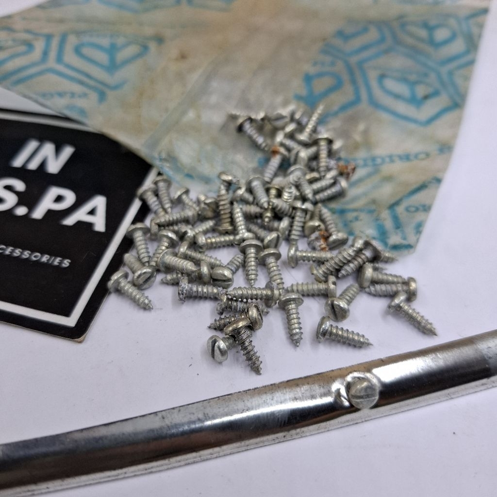 baut baud min original untuk list karet lidah tengah dek lantai tengah vespa vbb super sprint pts ba