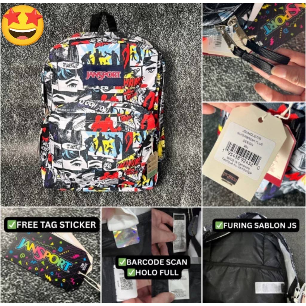 TAS RANSEL JS JANSPORT SPORTS BAGS ALL MOTIF ORIGINAL BACKPACK / TAS RANSEL PRIA WANITA / TAS RANSEL