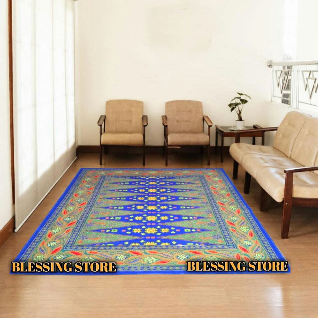 Tikar Lantai Turki Ostrich Permadani 205x240 cm Tikar lipat Jumbo Tebal Dan Empuk Sisa Expor Dubai