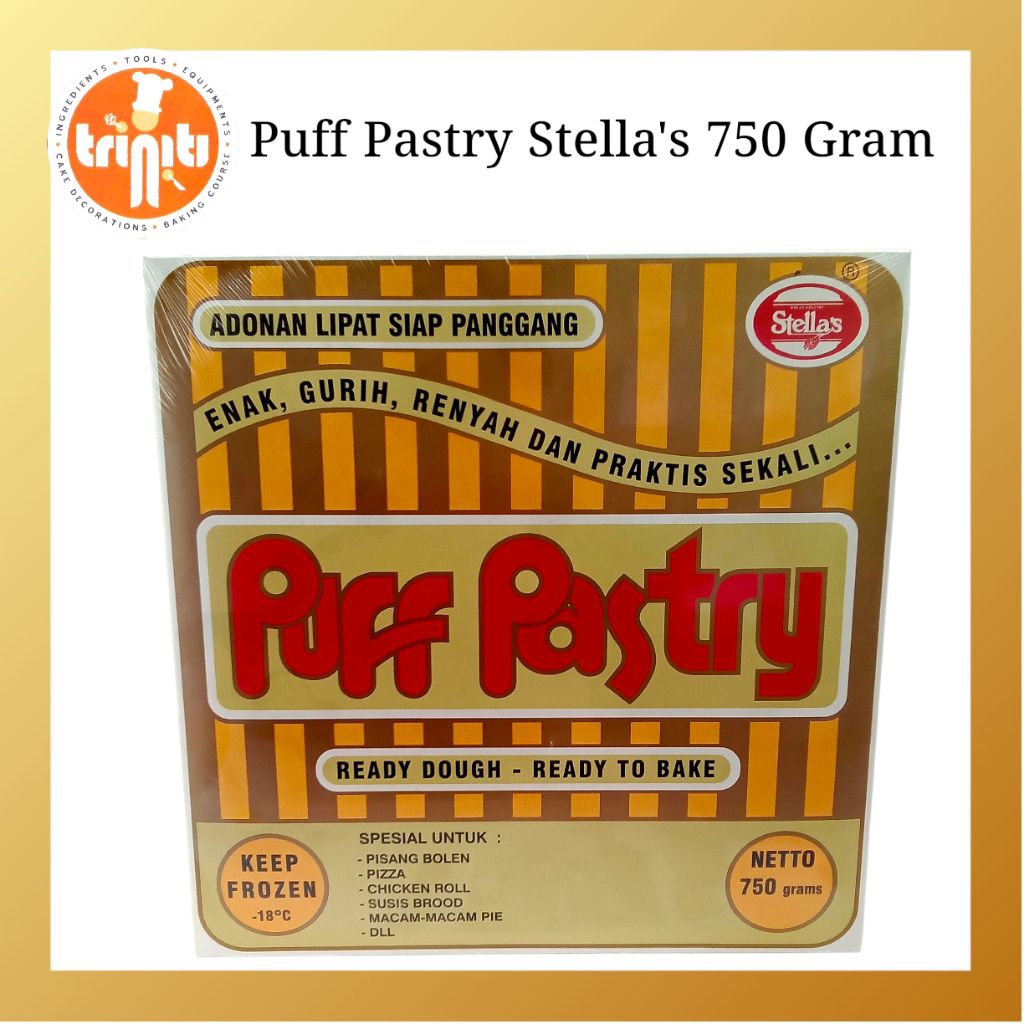 

Puff Pastry Stella's 750 Gram - Kulit Pastry Siap Panggang