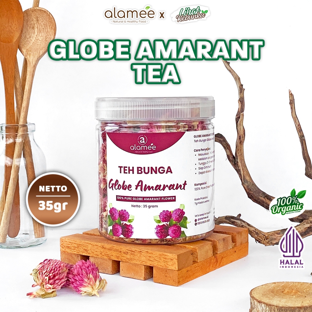 

ALAMEE Globe Amaranth Tea Teh Bunga Herbal Organik Kering Dried Flower 35gr LIHAT KEBUNKU