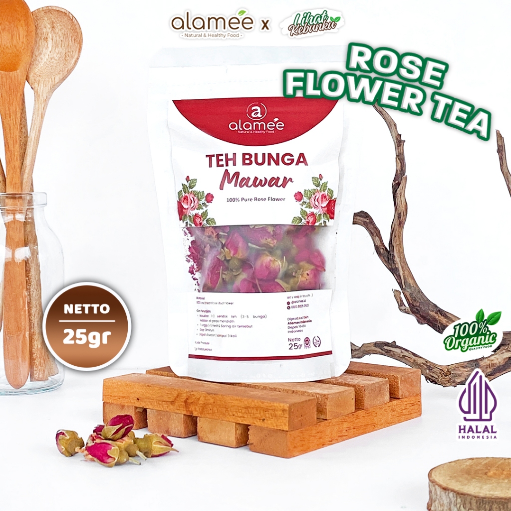 

ALAMEE Rose Tea Teh Bunga Mawar Organik Kering Dried Flower 25gr LIHAT KEBUNKU