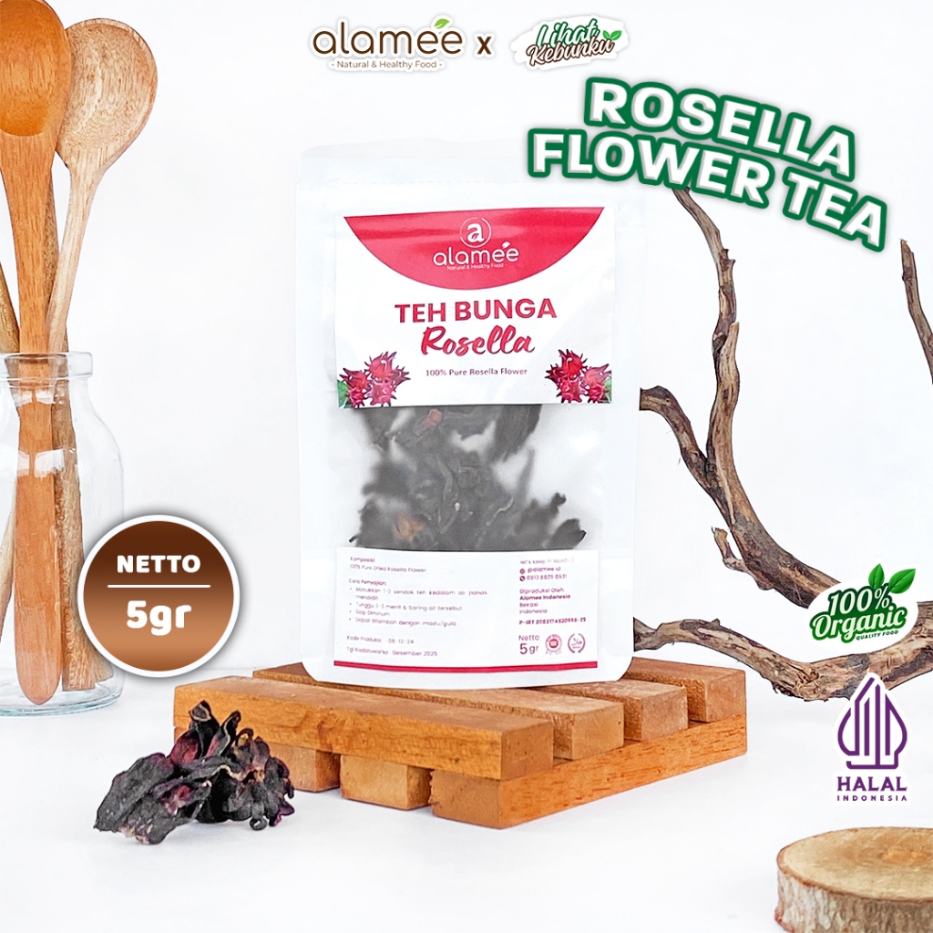 

Teh Bunga Rosella Tea Siap Saji Seduh Sehat 5gr Organic Organik Herbal Alami Teh Seduh LIHAT KEBUNKU