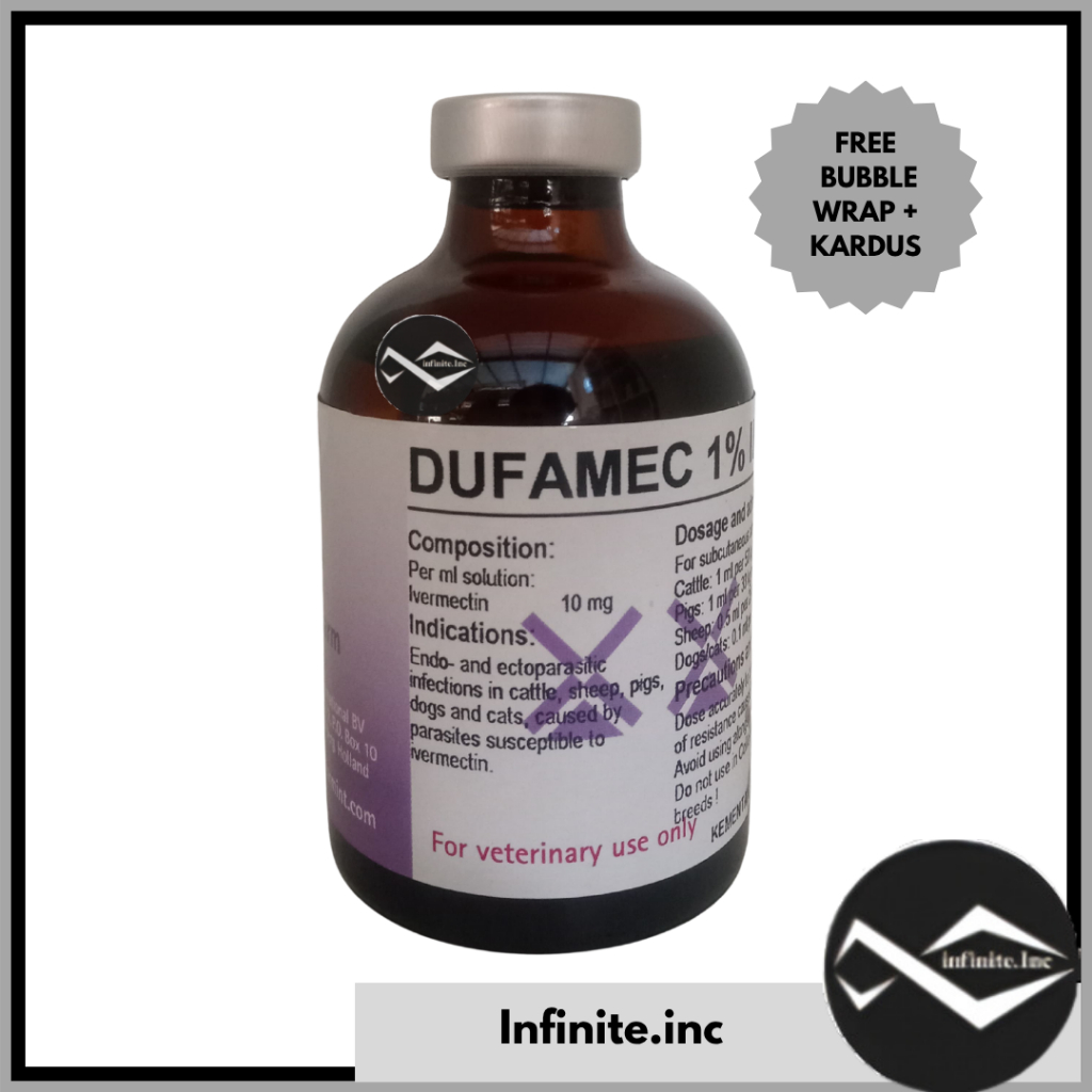 DUFAMEC 1% Injeksi 50ml Inject 50 ml Obat cacing kutu gudik