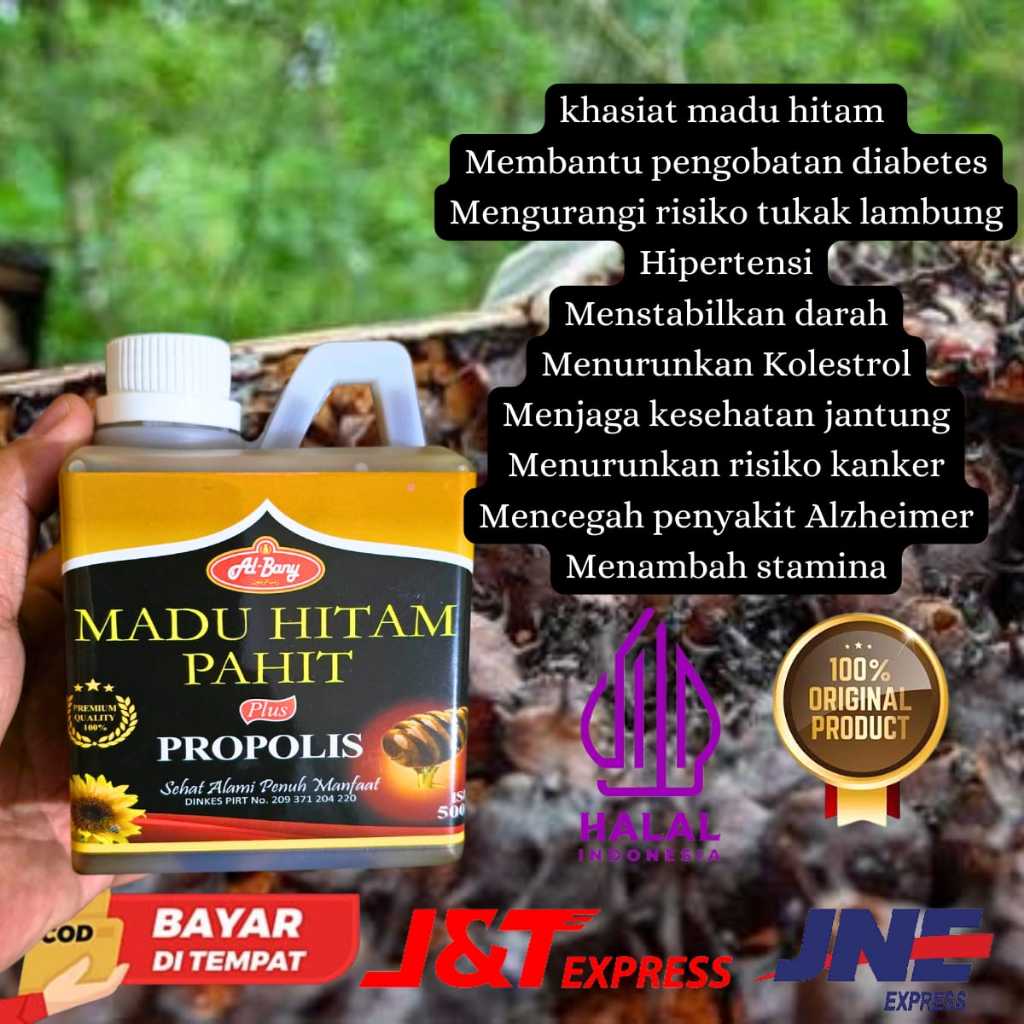 

Madu Hitam Pahit AlBany Mix propolis,Mahoni,Daun Insulin,sambiloto 500gr