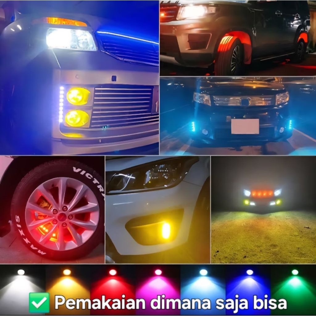 BESTPROMO MATA ELANG LAMPU EAGLE EYE KOLONG SEN MOTOR MOBIL BAUT 1 MATA LED SUPER TERANG SENJA KOTA