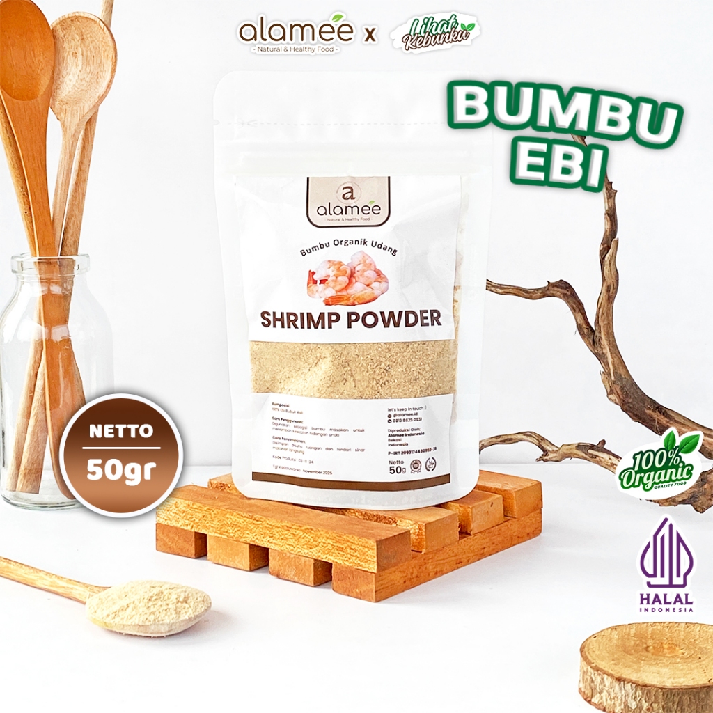 

ALAMEE Ebi Bubuk Halus Bumbu Dapur Organik Udang Powder Giling Praktis 50gr LIHAT KEBUNKU