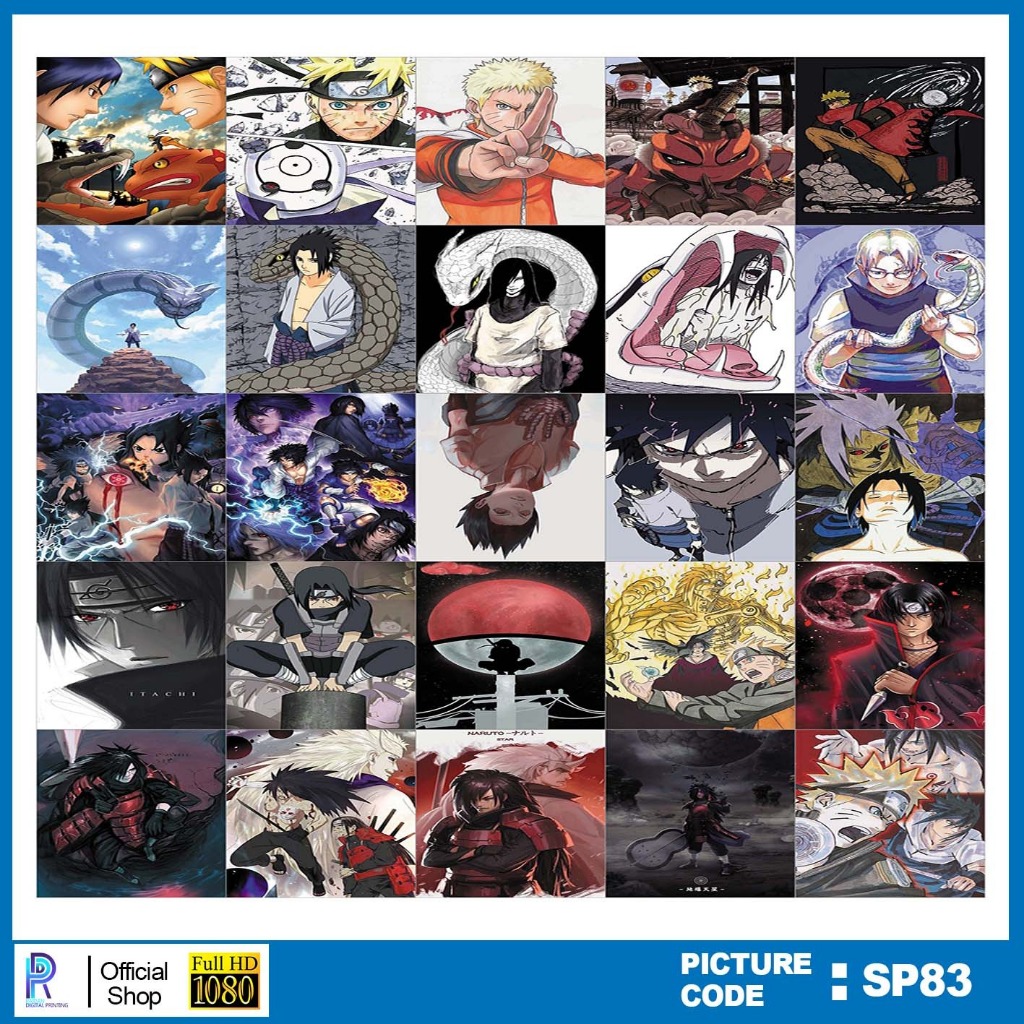 

STIKER SASUKE , STICKER SASUKE , PAKET STIKER SASUKE PER 25 PCS , KODE SP83