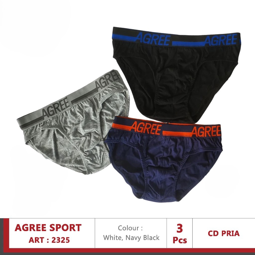 Promo CD Pria Agree 2325 ( ISI 3 ) CD Pria Agree 2325 | Celana Dalam Pria | CD Agree Pria | CD Cowok