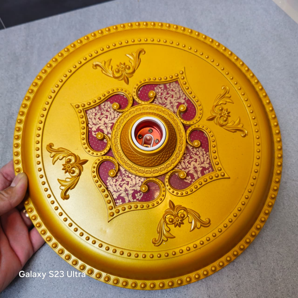 FITTING HIAS BESAR BINTANG ORNAMEN PLAFON PVC 30CM / FITTING LAMPU PLAFON 30x30 BL10 fitting 30CM
