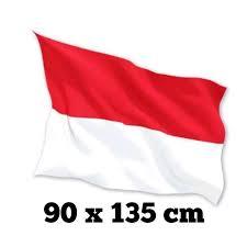 Bendera Merah Putih Ukuran Besar 90x135cm Kain Poliester Tebal  Dekorasi Nasional