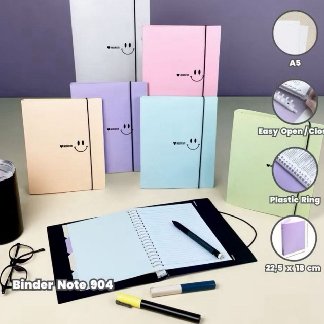 

BINDER NOTE A5 TOPLA 904 PASTEL