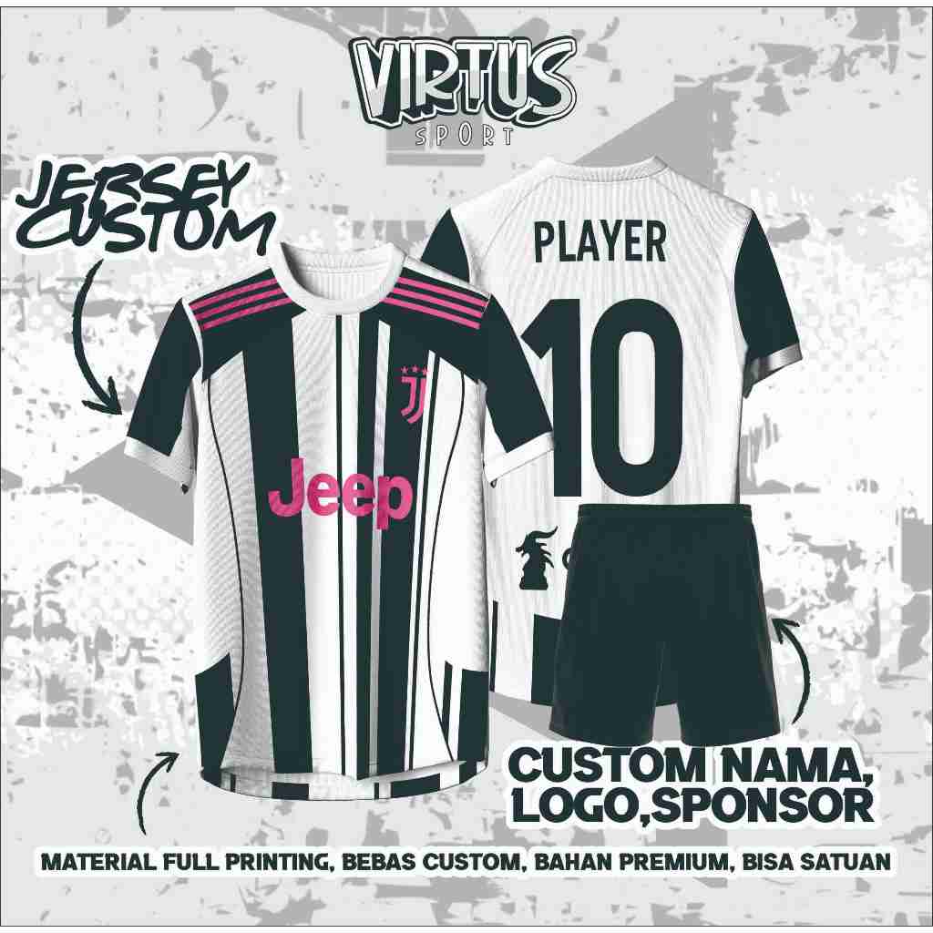Jersey Fantasy Juventus / Kaos Juventus / Jersey Bola / Jersey Vintage
