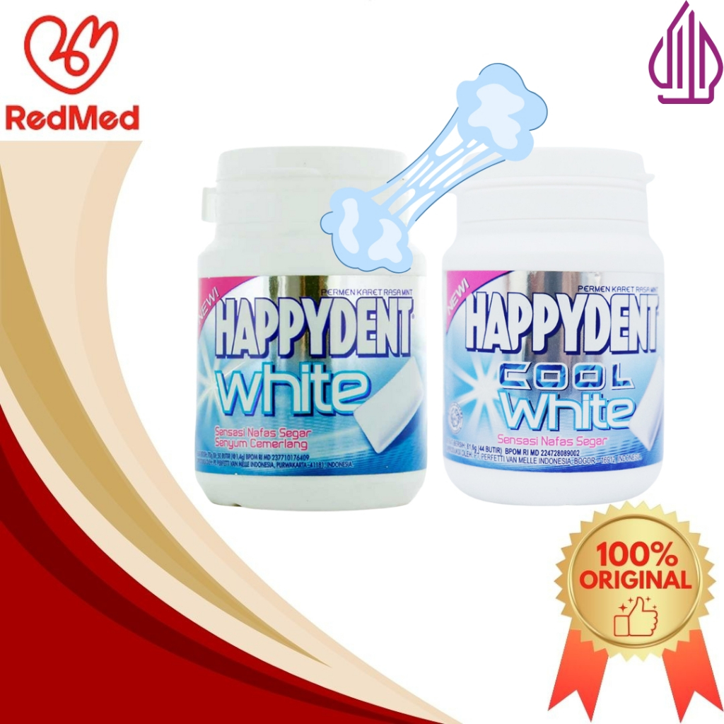 

HAPPYDENT ACTIVE WHITE PEPPERMINT & COOL WHITE