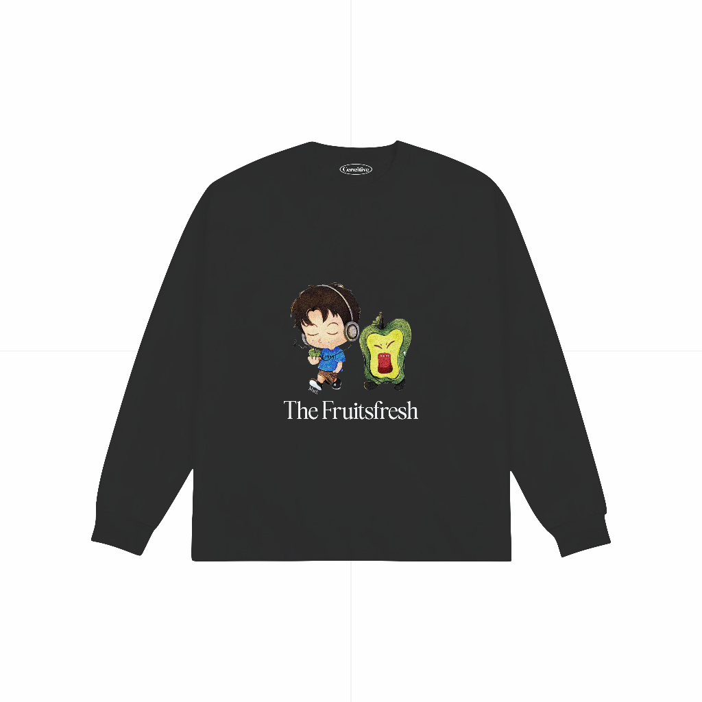 TS-Cencitive mark longsleeve Black