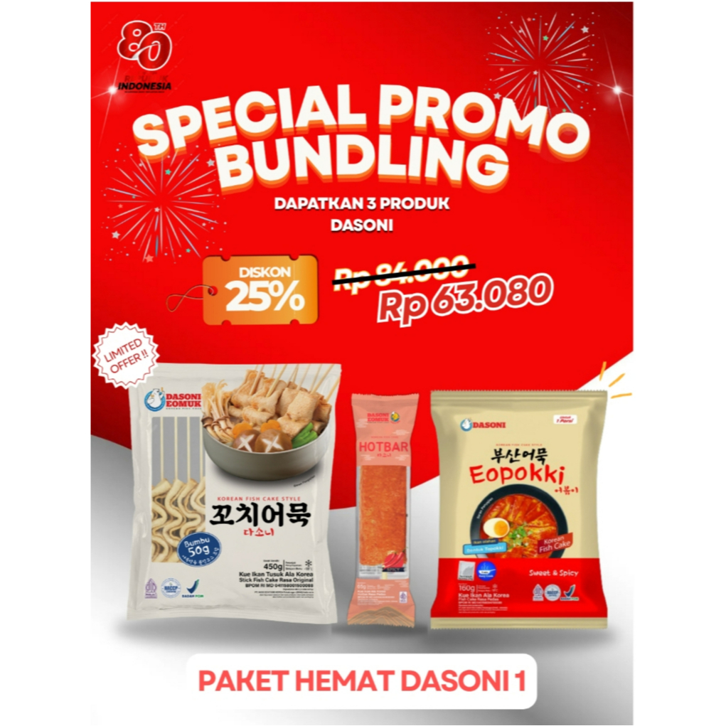 

PAKET HEMAT DASONI 1 - BUNDLING ODENG LEBIH HEMAT