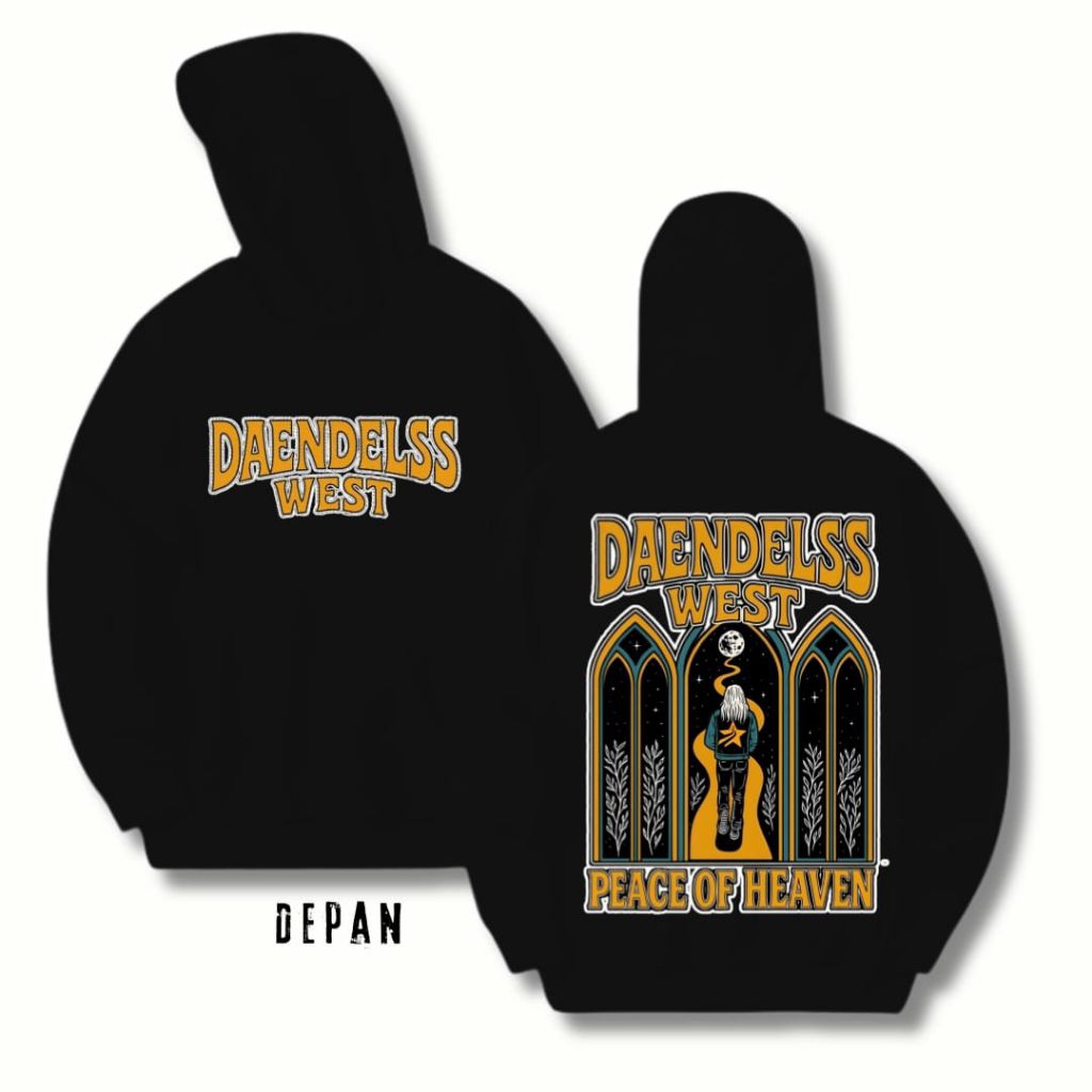 Promo Hoodie Daendels west Cotton Fleece premium tebal halus Distro pria wanita
