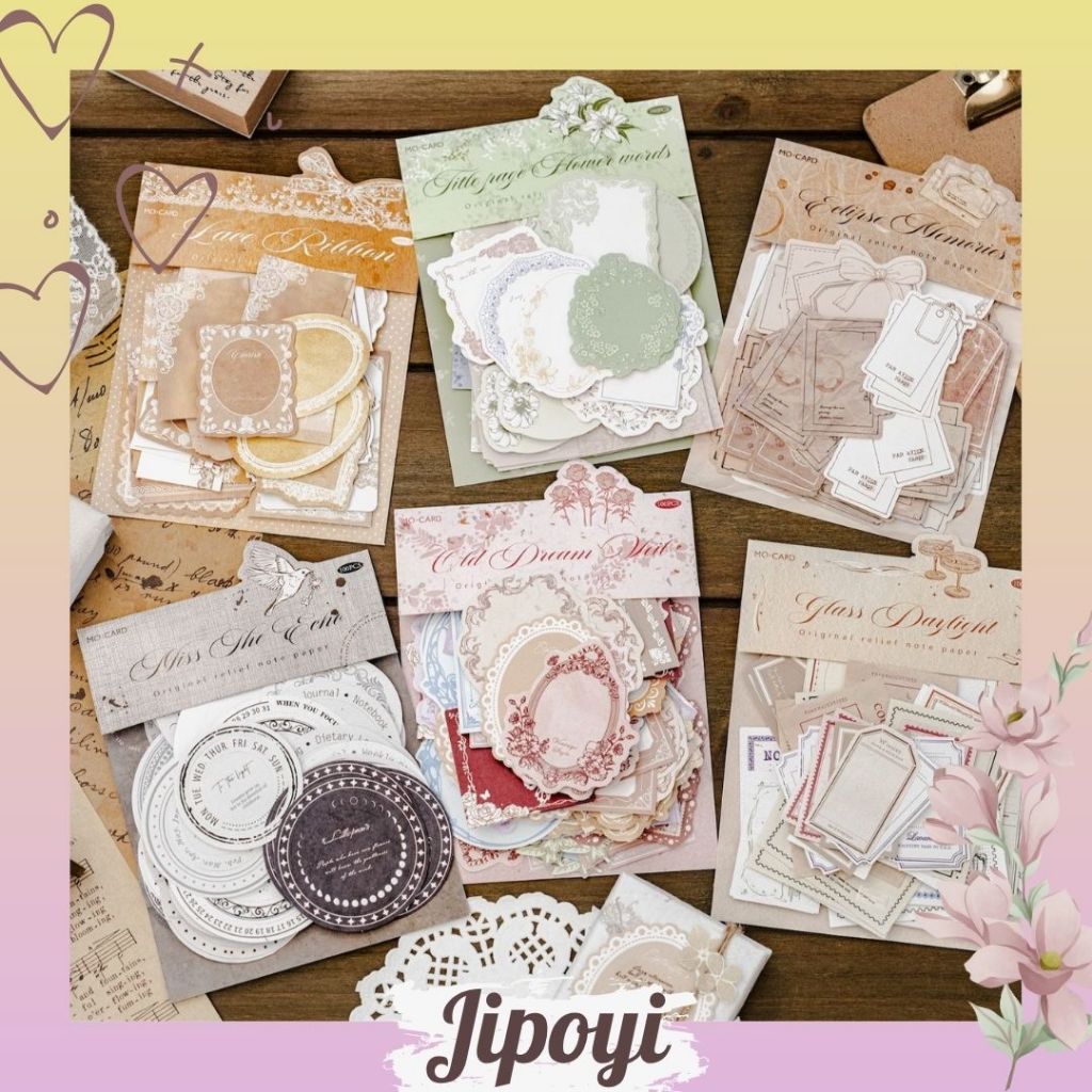 

100pcs Kertas Art Paper Deco Vintage Klasik Craft Bujo Scrapbook Journaling Jurnal Aesthetic DIY