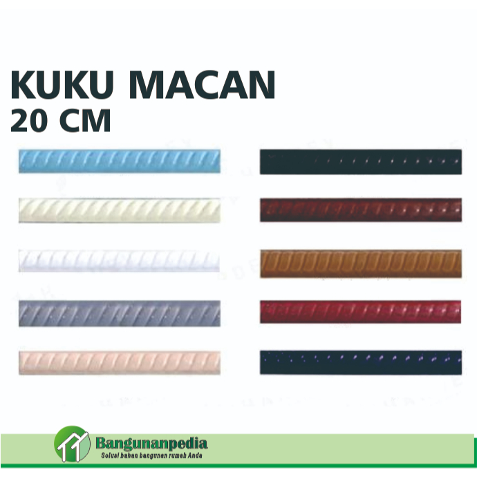 Kuku Macan 20 cm / List keramik 20 cm / Bon bon pilar / kuku macan keramik HARGA SATUAN