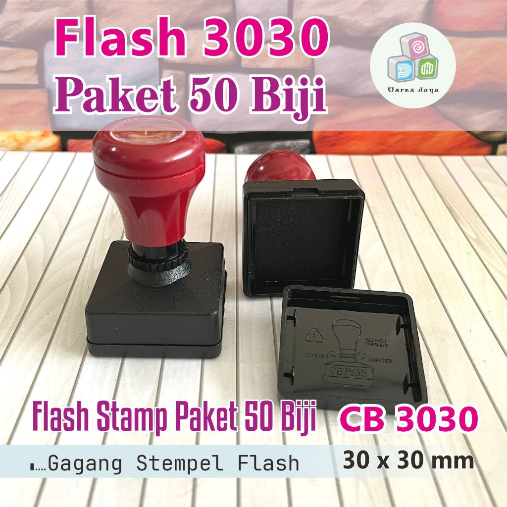 

Gagang Stamp Flash 3030 mm Paket 50 Biji / Gagang Stamp Flash Sama Sisi / Hanya Gagang Saja / Stempel Flash