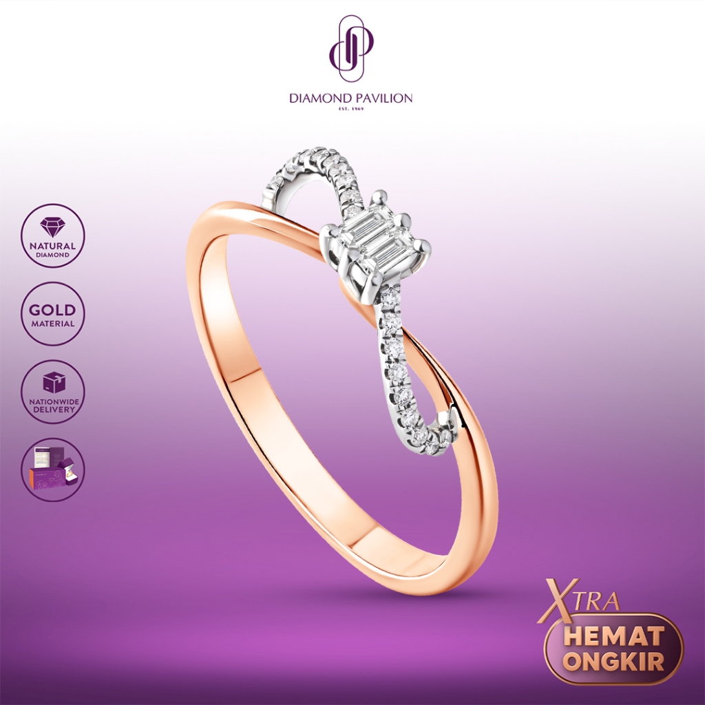 Diamond Pavilion Cincin Emas Batu Berlian Reyya Ring