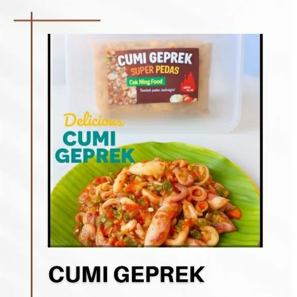 

cumi geprek pedas nampol +-200gram / cumi geprek / cumi pedas / baby cumi