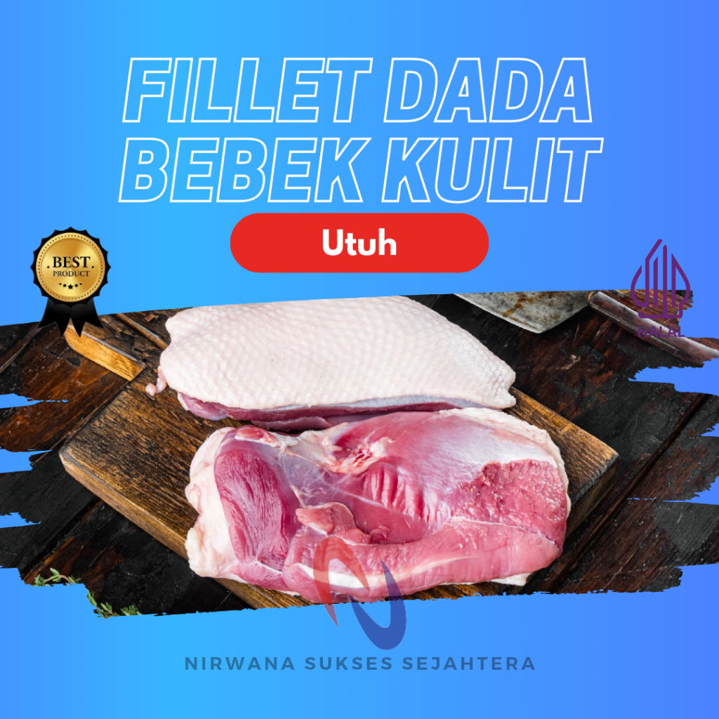 

FILLET DADA BEBEK PEKING KULIT / BONELESS PECKING DUCK BREAST