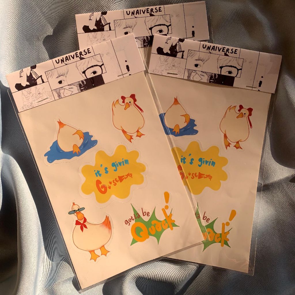

UNAIVERSE Sticker Pack Vinyl A6 - Seri Bebek (Life is Duck)