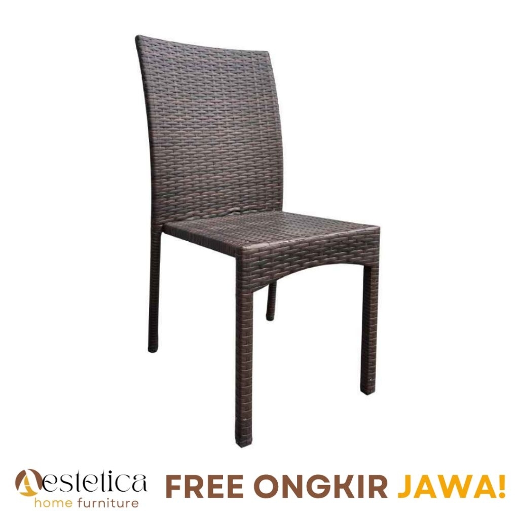 (FREE ONGKIR JAWA) KURSI MAKAN / KURSI ROTAN / KURSI SERBAGUNA ROTAN SINTETIS By Aestetica Furniture