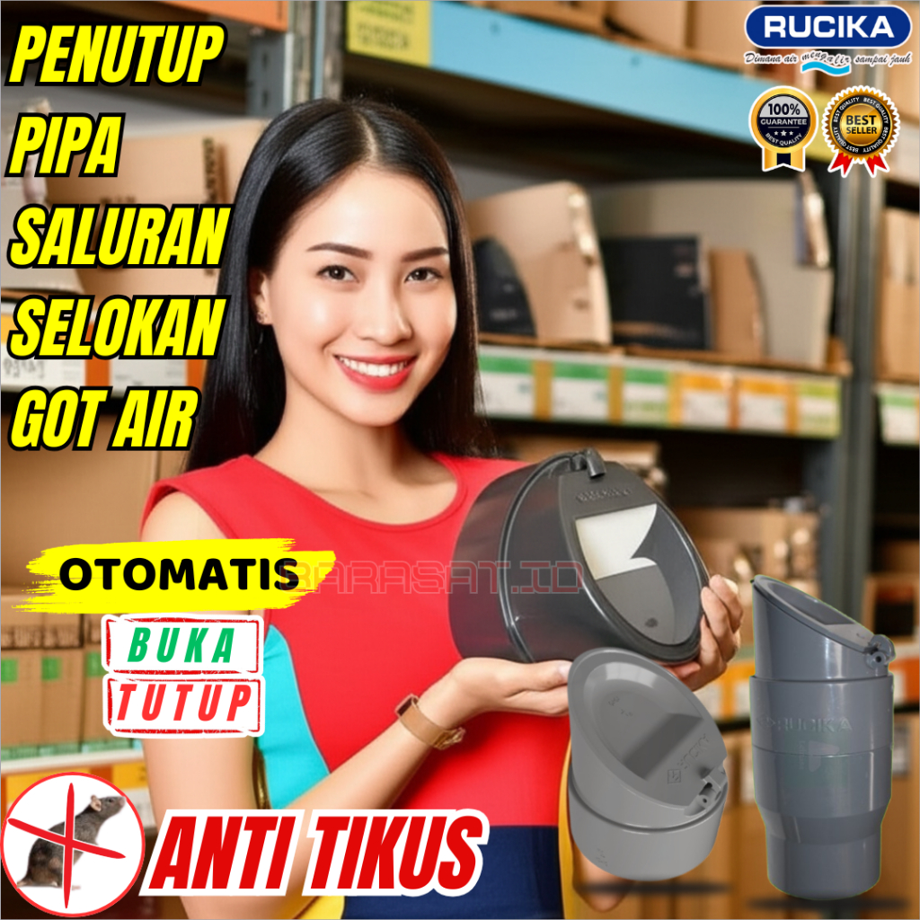 katup pembuangan air tutup otomatis saluran air kamar mandi