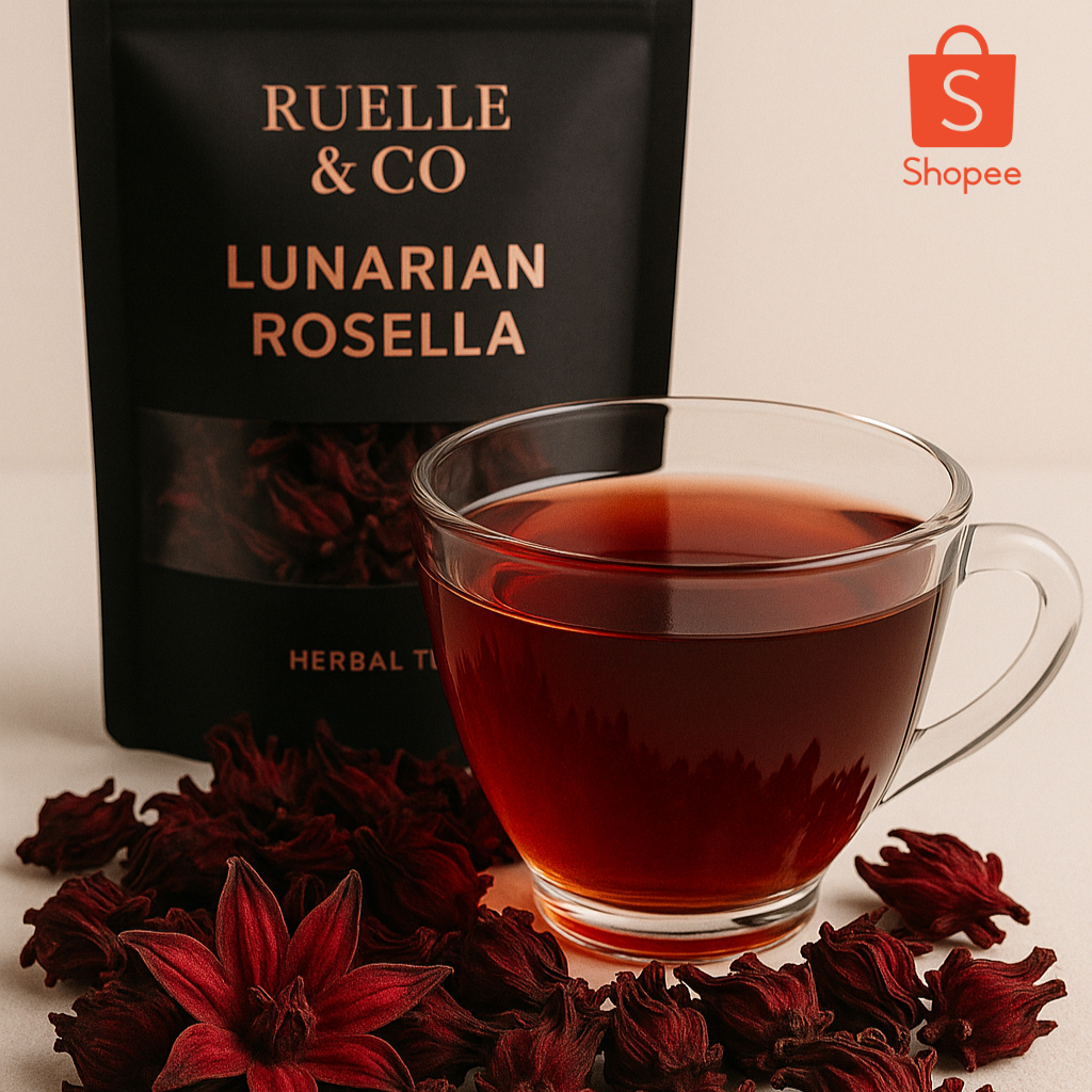 

Teh bunga Rosella Merah 50 gr - Lunarian Rosella by Ruelle & co | Herbal Teasan