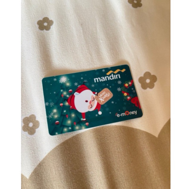 Mandiri e-Money Special Edition Christmas Santa Clause kartu toll edisi natal limited edition prelov