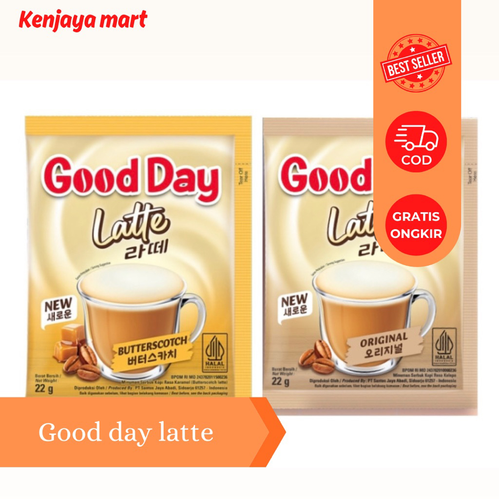 

Good day latte/good day/butterscotch/good day termurah/cod