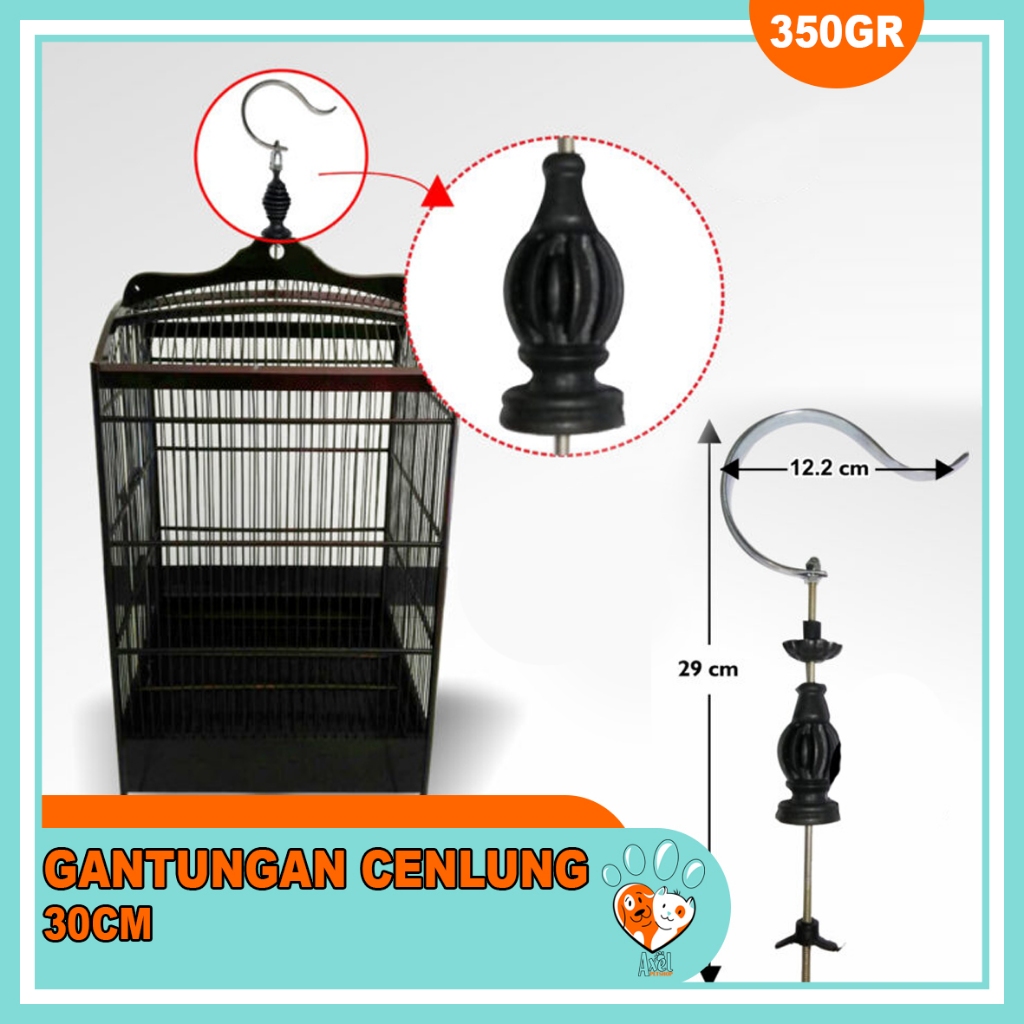 GANTUNGAN CENLUNG BESAR WARNA SEMPATI GANTUNGAN SANGKAR KANDANG MURAI KOTAK LOVEBIRD AXEL PETSHOP