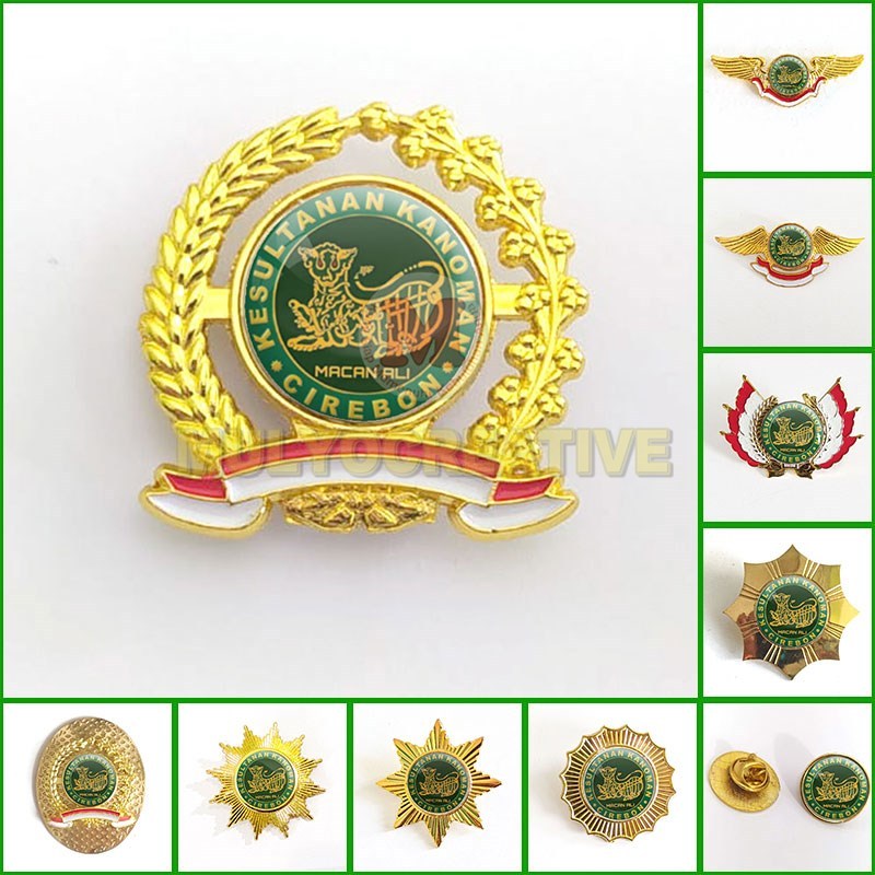 Pin Macan Ali RI Pin Bros Wing Logo Keraton Cirebon