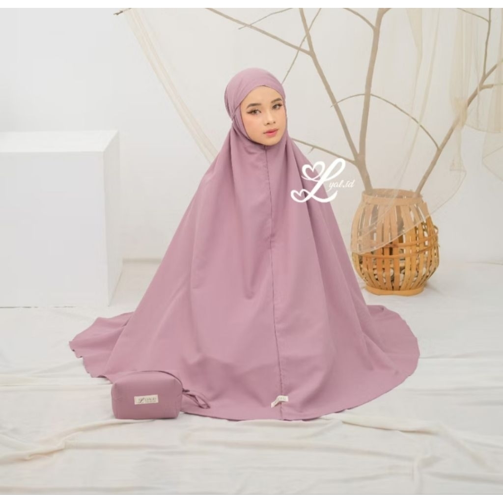 LYAL.ID - Zunaira mukena dewasa travelling katun premium